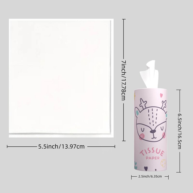 Cylinder Tissue Box Manufacturer - Custom Logo Car Home Office OEM ODM Private Label Soft Hygienic Facial Paper Towels