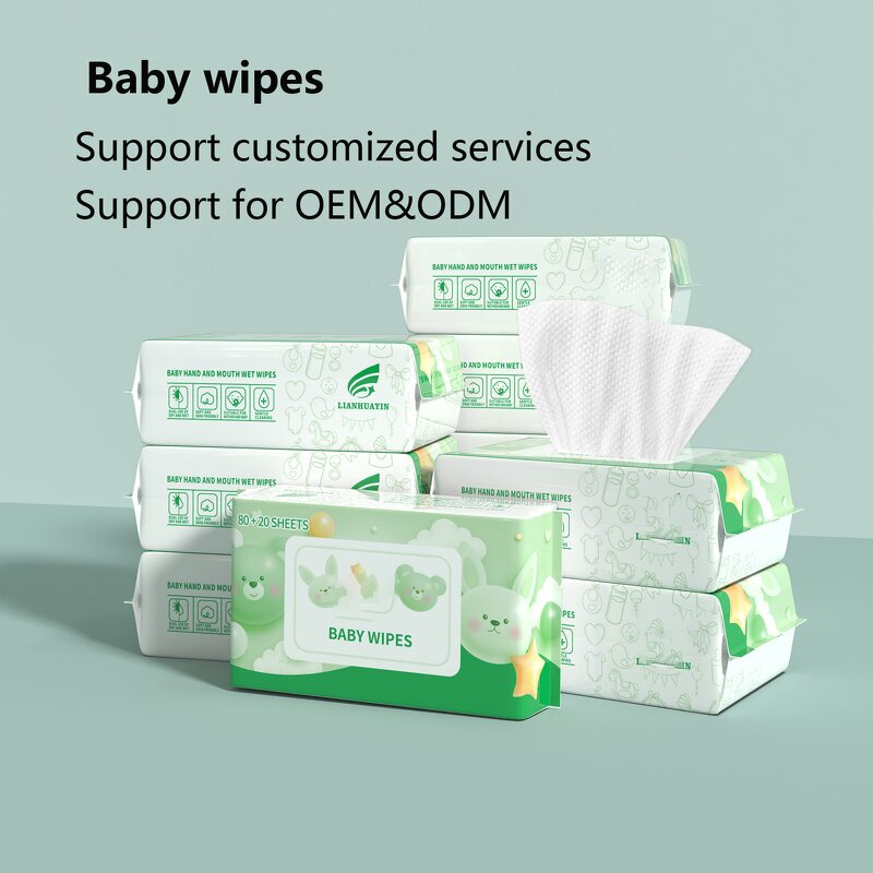 Baby Wet Wipes Manufacturer - 80 Sheets Large Family Pack Hypoallergenic Alcohol Free Fragrance Free Soft Gentle Wipe