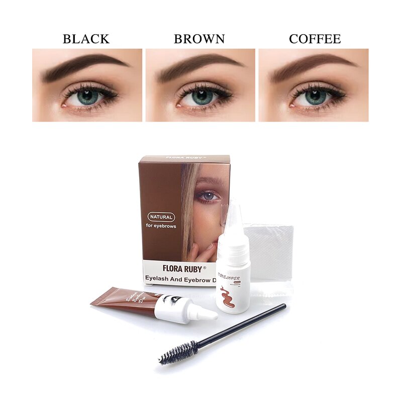 Eyebrow Dye Kit Manufacturer - Wholesale Professional Tint Dye Cream Eyelash Brow Semi-permanent Henna Tint Kit Set