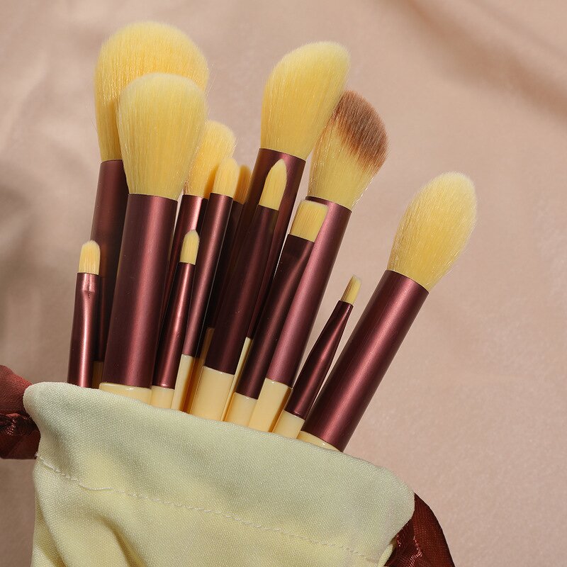 Makeup Brush Set Manufacturer - 13pcs Blusher Eyeshadow Brush Professional Loose Powder Foundation Applicators Tools