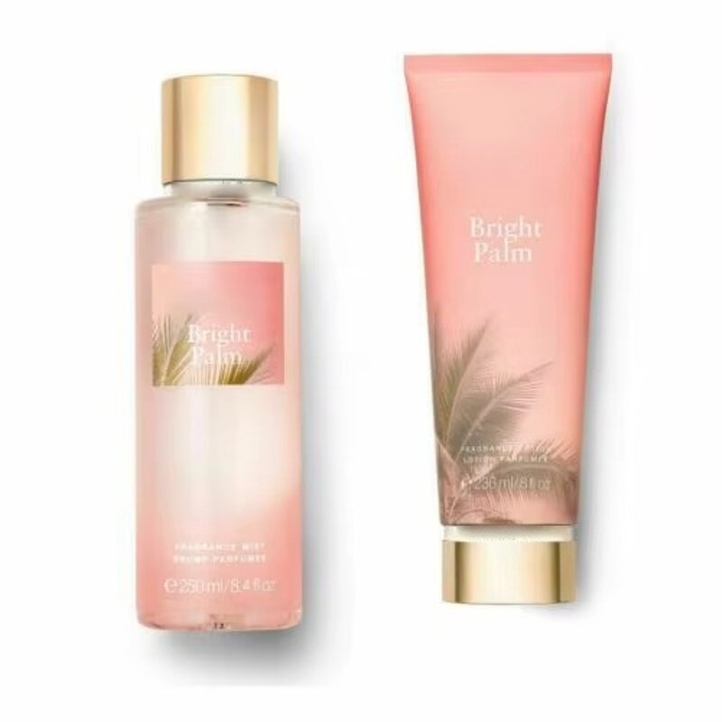 Body Lotion Gift Set Manufacturer - Body Fragrance 2pcs Plastic Bottle Spray Customized Floral Body Mist Female