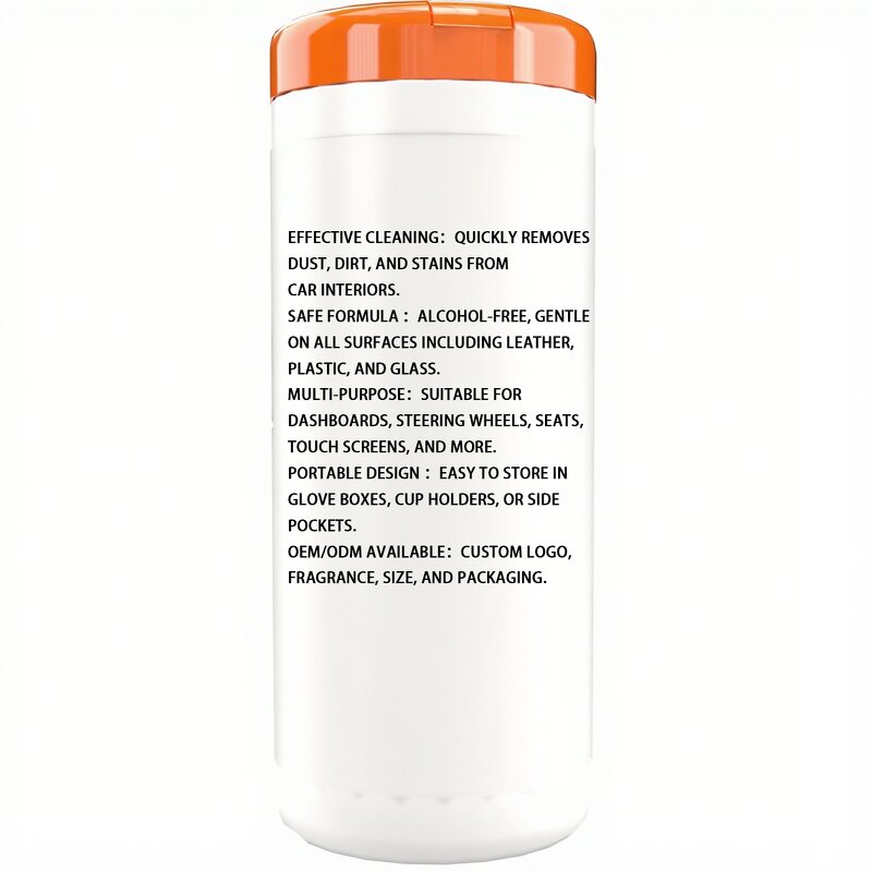 Car Cleaning Wipes Manufacturer - Custom Nonwoven Wet Wipes OEM ODM Logo Portable Interior Cleaning Wipes