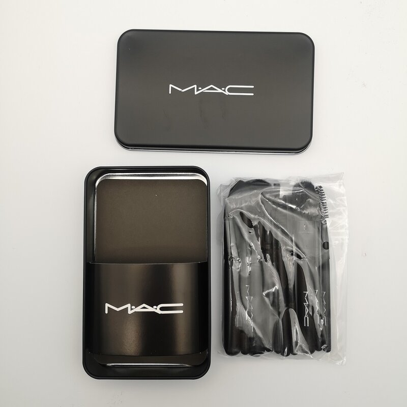 Makeup Brush Set Manufacturer - 12pcs Face Eyeshadow Eyeliner Lip Brush Set Tool with Metal Box