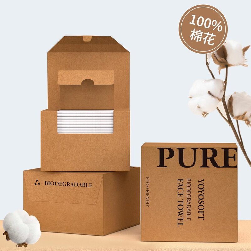 Disposable Facial Towel Manufacturer - OEM 100% Organic Soft Cotton Hand Face Wash Cleaning Tissue Salon Spa Makeup Towel