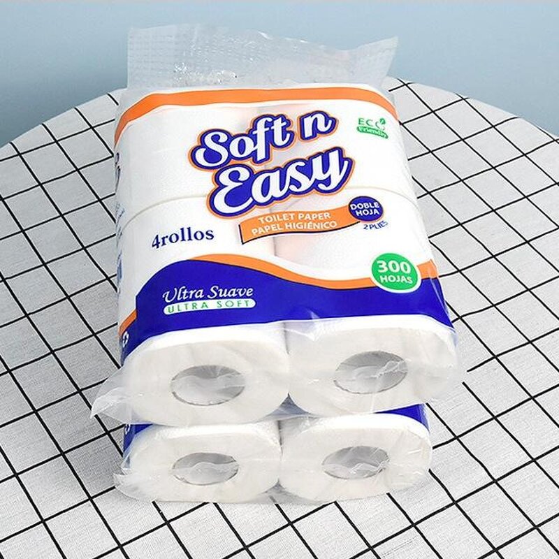 Toilet Paper Roll Manufacturer - Wholesale 3-5 Ply Recycled Virgin Bamboo Pulp Embossed Soft Sanitary Tissue