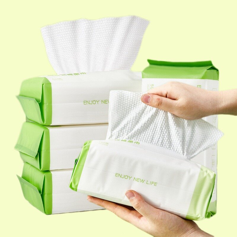 Cotton Tissue Roll Manufacturer - Low MOQ Disposable OEM Facial Soft Tissue Cotton Towels