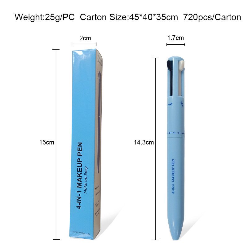 4-In-1 Makeup Pen Manufacturer - Custom Wholesale Private Label Creamy Vegan Waterproof Eyeliner Eyebrow Lipliner Highlighter