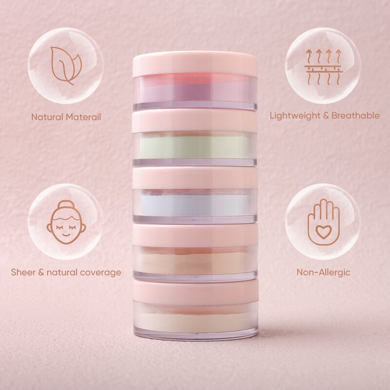 Loose Setting Powder Manufacturer - Makeup Waterproof Oil Control Vegan Private Label Face Powder Loose Powder