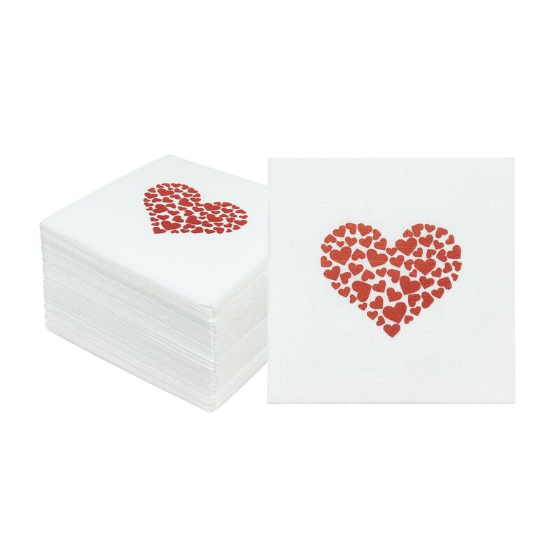 Airlaid Napkins Manufacturer - Custom Printed Modern 1/4 And1/6 Folded Wedding Banquet Disposable Cocktail Napkin