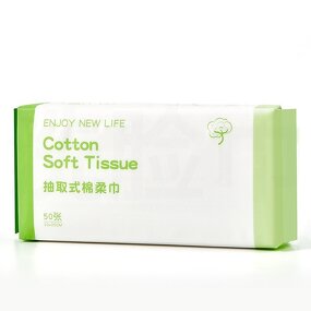 Cotton Tissue Roll Manufacturer - Low MOQ Disposable OEM Facial Soft Tissue Cotton Towels