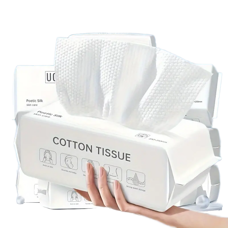 Disposable Face Towel Manufacturer - High Quality 100pcs Thick Cotton Soft 1-Ply Towel Without Additives Factory Wholesale