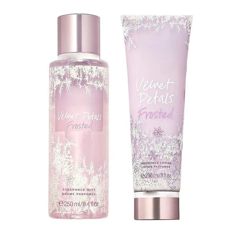 Body Lotion Gift Set Manufacturer - Body Fragrance 2pcs Plastic Bottle Spray Customized Floral Body Mist Female