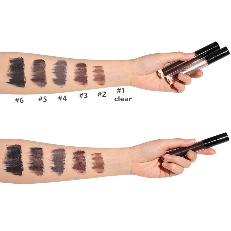 Eyebrow Gel Manufacturer - Private Label Makeup 6 Colors Clear Waterproof Eyebrow Gel