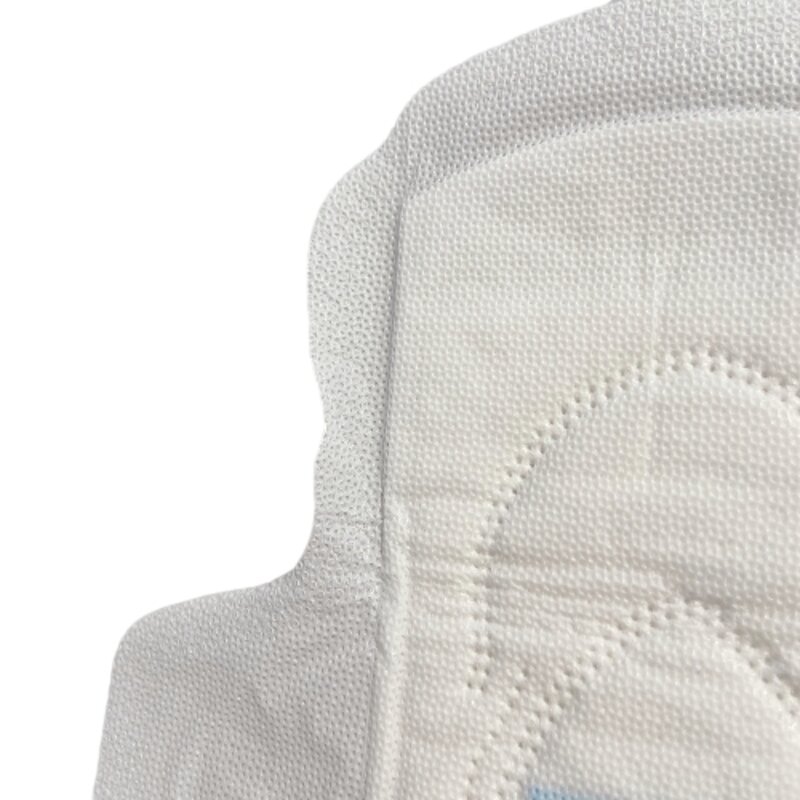 Sanitary Napkins Manufacturer - PE Mesh Custom Breathable High Quality Blue Chipped Pad for Women