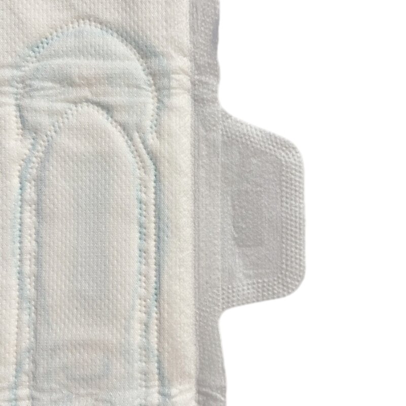 Sanitary Napkins Manufacturer - Dry PE Mesh Custom Blue Printing Strip Cheap Breathable Pad for Ladies