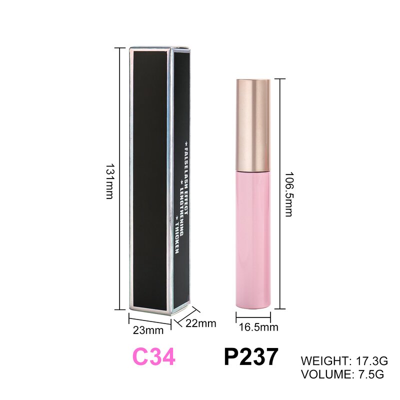 Mascara Manufacturer - New Arrival Private Label pink 6 Colors Vegan Water Proof Mascara with pink Tubes