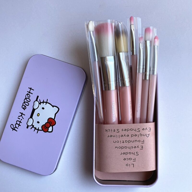 Makeup Brush Set Manufacturer - 12pcs Face Eyeshadow Eyeliner Lip Brush Set Tool with Metal Box