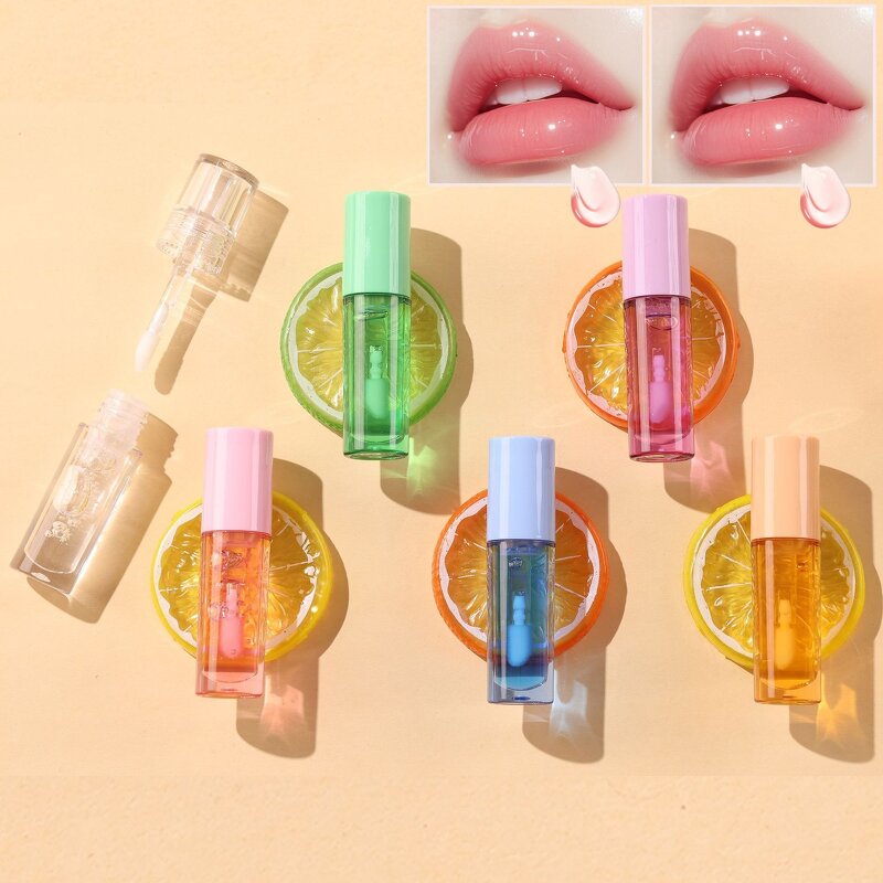Lip Oil Manufacturer - Custom Logo Private Label Tinted Pink Vegan Flavouring Lip Gloss Oil