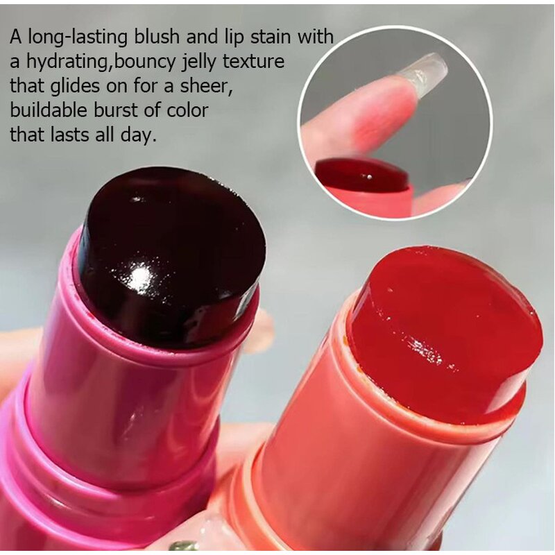 Jelly Tint Blush Manufacturer - Custom Vegan Free Sheer Lip Cheek Stain Long Lasting Lip Blush Jelly Tint Face Make up