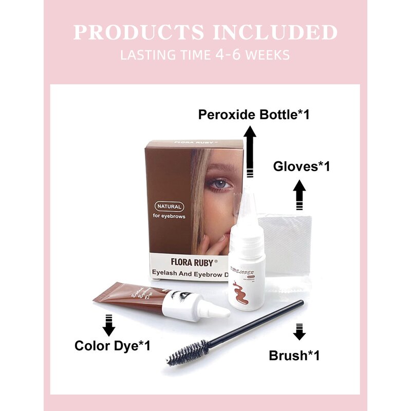 Eyebrow Dye Kit Manufacturer - Wholesale Professional Tint Dye Cream Eyelash Brow Semi-permanent Henna Tint Kit Set
