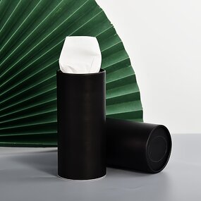 Cylinder Tissue Box Manufacturer - Custom Logo Car Home Office OEM ODM Private Label Soft Hygienic Facial Paper Towels
