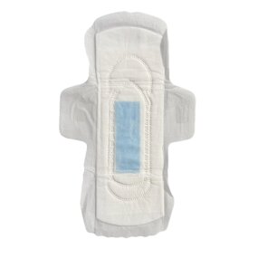 Sanitary Napkins Manufacturer - PE Mesh Custom Breathable High Quality Blue Chipped Pad for Women