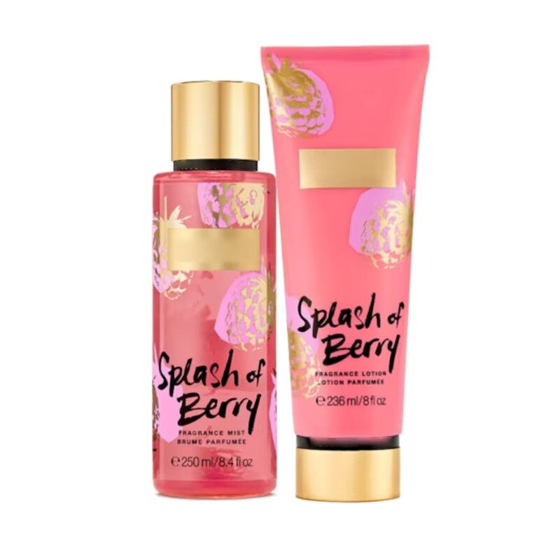 Body Mist Set Manufacturer - 250ml Perfume Fragrance Body Spray 236ml Secret Part Deodorant Body Lotion Set for Women