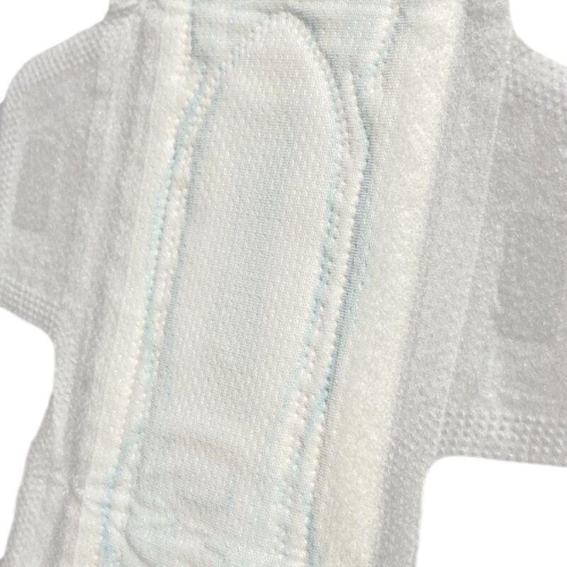 Sanitary Napkins Manufacturer - Dry PE Mesh Custom Blue Printing Strip Cheap Breathable Pad for Ladies