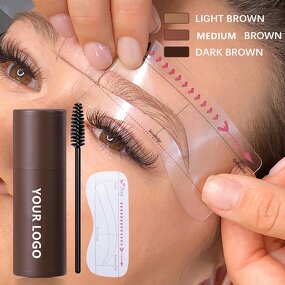 Eyebrow Stamp Kit Manufacturer - Drop Ship One Step Waterproof Eyebrow Stamp and Stencil Kit