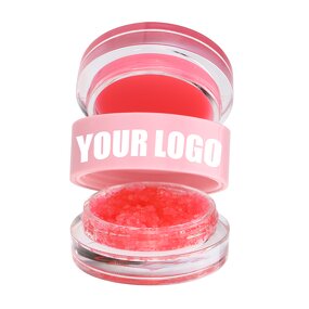 Lip Scrub Balm Manufacturer - Wholesale Reizen 6 Flavors Organic Fruit Custom logo Vegan Strawberry 2 in 1