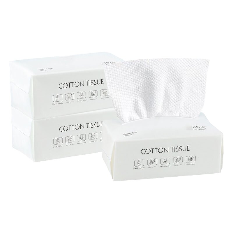 Disposable Face Towel Manufacturer - High Quality 100pcs Thick Cotton Soft 1-Ply Towel Without Additives Factory Wholesale