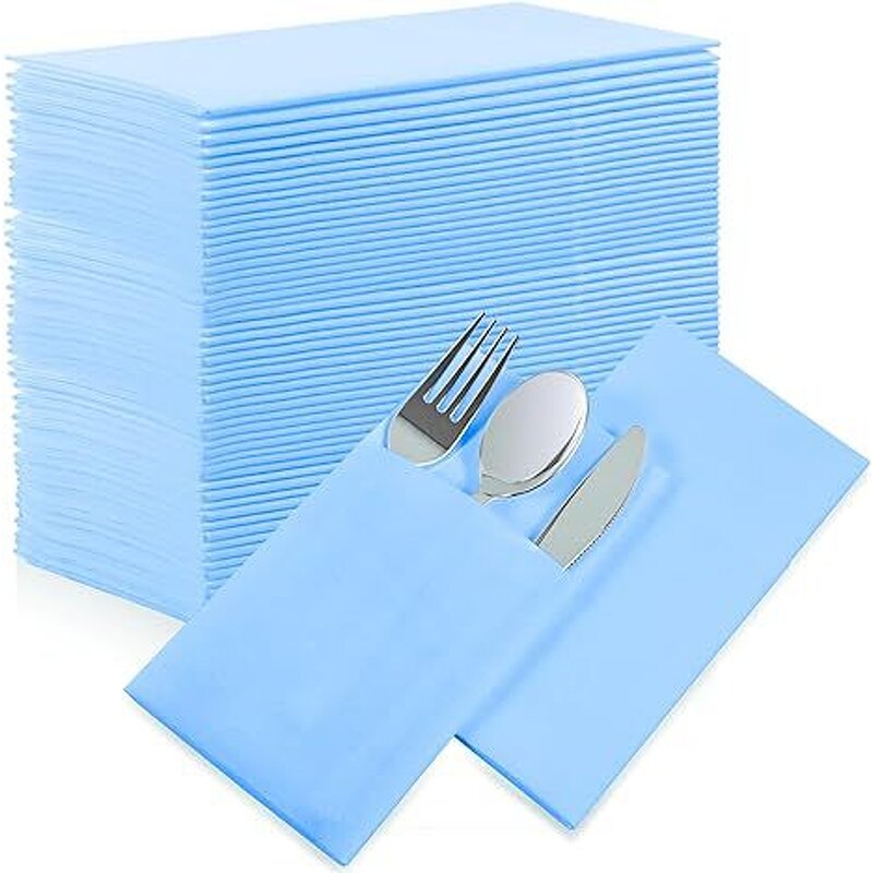 Airlaid Paper Napkin Manufacturer - Natural Disposable Linen Feel Dinner Towels 1 Ply Printed Table Wedding Napkin