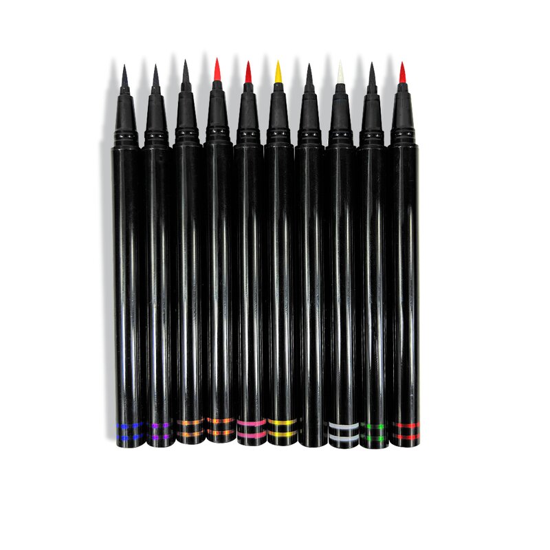 Liquid Eyeliner Manufacturer - Vegan Private Label Multi-color Waterproof Quick-dry Gel Custom Logo Colored Eyeliner