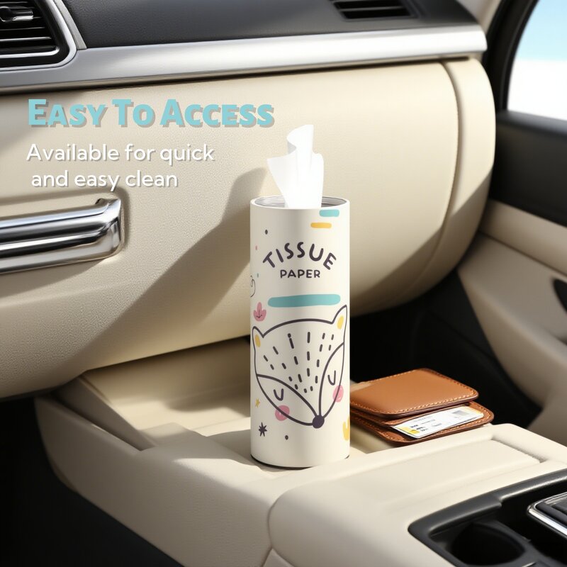 Facial Tissue Cylinder Box Manufacturer - OEM ODM Car Home Office Custom Logo Private Label High Quality Paper Towel