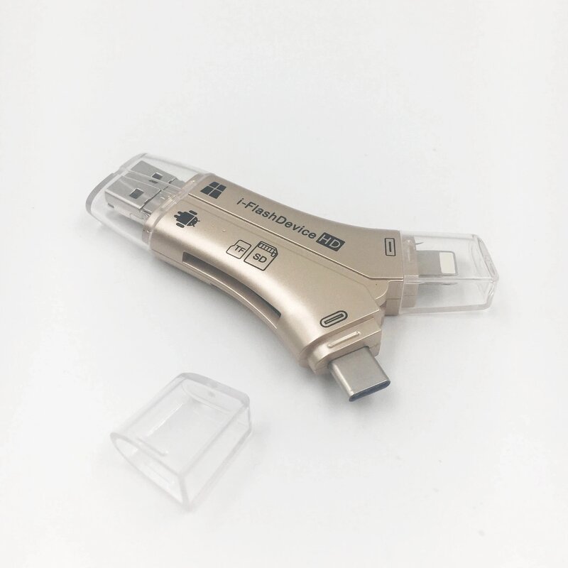 Card Reader Manufacturer - 4 In1 Micro USB Type C OTG TF for iPhone Android