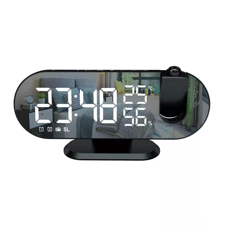 Alarm Clock Manufacturer - LED Digital Projection Table Electronic with FM Radio Time Projector Bedside