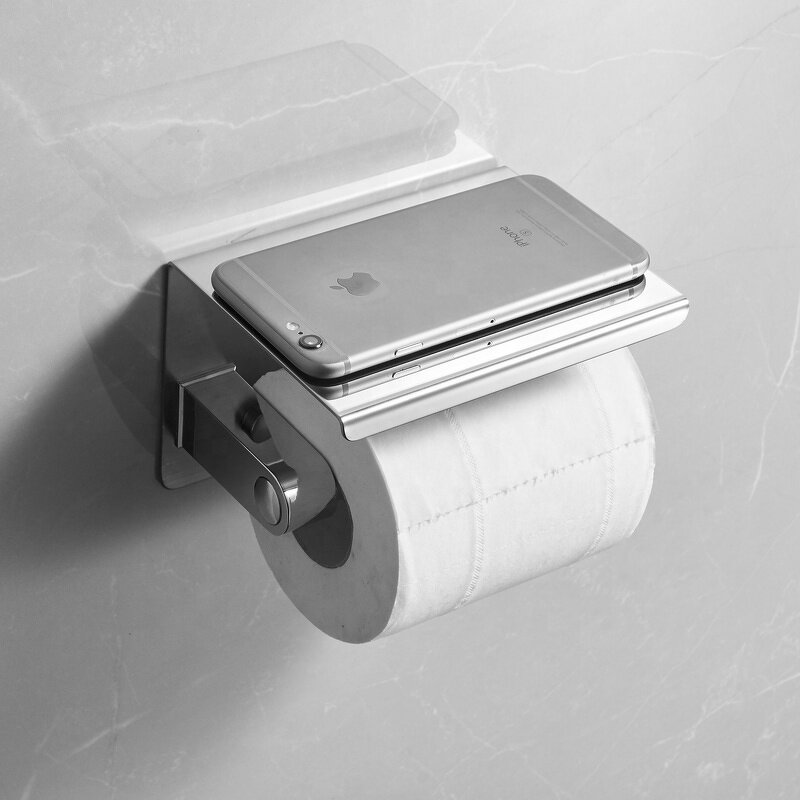 Tissue Holder Manufacturer - 304 Stainless Steel Wall Mounted Paper Towel Holder Bathroom Toilet Roll
