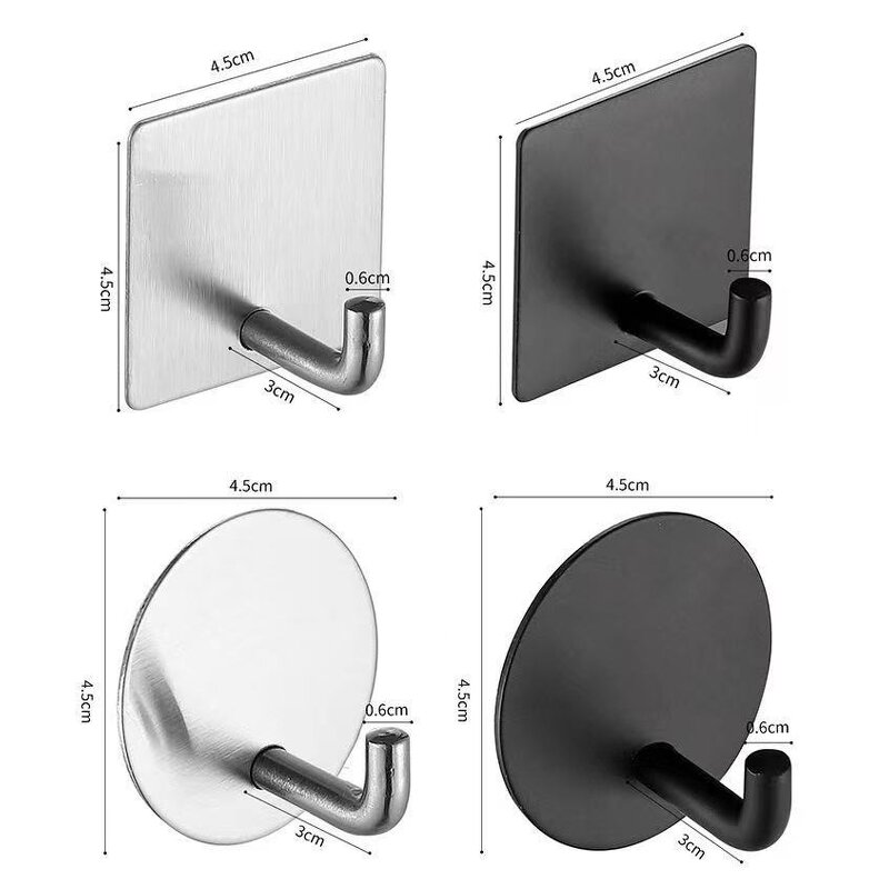 Towel Hook Manufacturer - SUS304 Black Stainless Steel Robe Wall for Bathroom Coat Rustproof Hanger