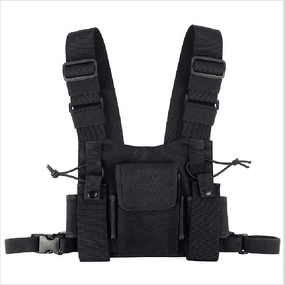 Radio Carry Case Manufacturer - Nylon Multi Function Chest Bag/Backpack for Walkie Talkie