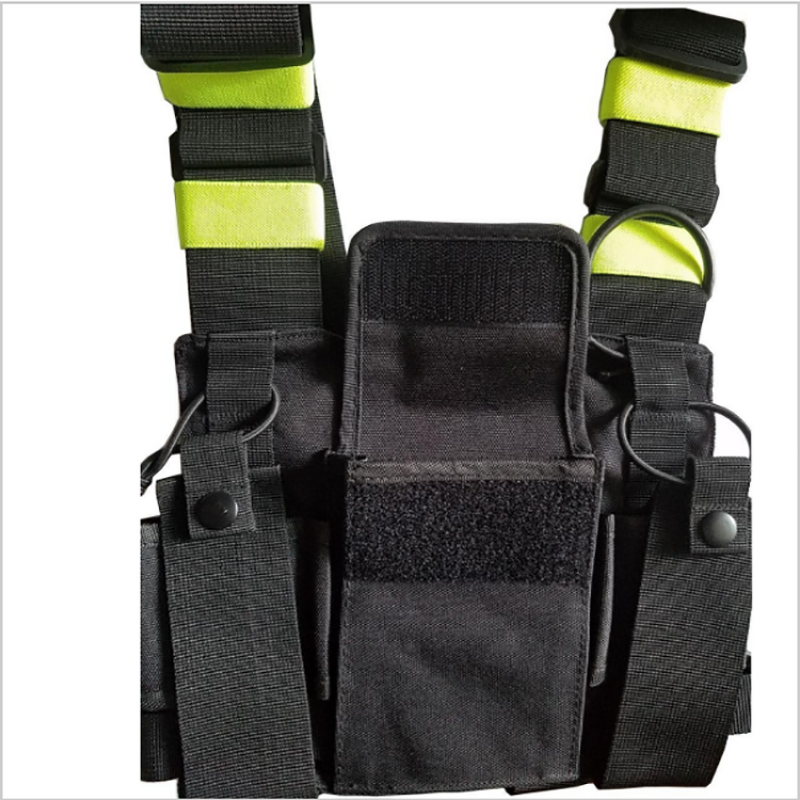 Radio Holster Bag Manufacturer - Bright Green WALKIE TALKIE Shoulder Chest for UV5R 888S UV82 UV9R