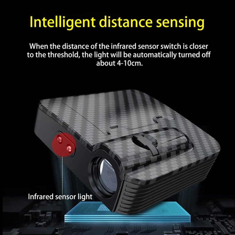 Car Door Projector Light Manufacturer - Infrared Sensor Wireless 3D LED Logo Shadow Accessories Auto