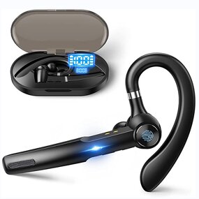 BT Headset Manufacturer - Wireless with HD Mic G1 Earpiece & 400mAh Case for Trucker IPhone/Android