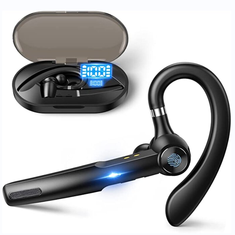 BT Headset Manufacturer - Wireless with HD Mic G1 Earpiece & 400mAh Case for Trucker IPhone/Android
