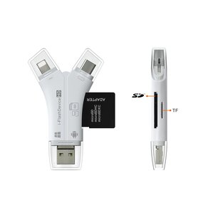 Card Reader Manufacturer - 4 In1 Micro USB Type C OTG TF for iPhone Android