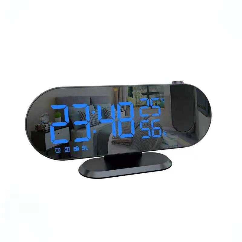 Alarm Clock Manufacturer - LED Digital Projection Table Electronic with FM Radio Time Projector Bedside