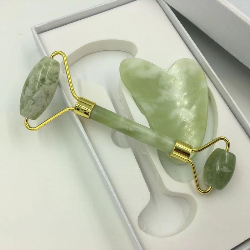Gua Sha Roller Set Manufacturer - Anti-aging Body Skincare Facial Massage Bulk Mini Jade Roller Private Label