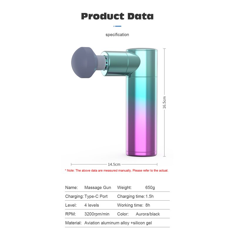 Mini Massage Gun Manufacturer - New Products Handheld Pocket Vibration Deep Small Fascial Electric Massager
