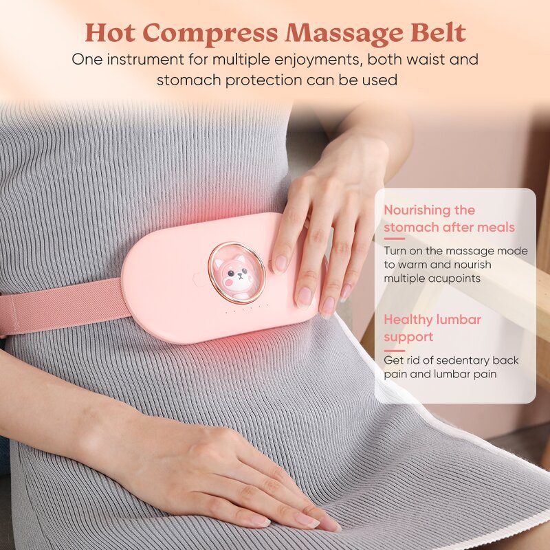 Menstrual Heating Belt Manufacturer - ABS+PC 3W 5V 6 Levels Relieve Period Cramp Pain Heating