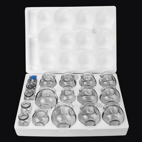 Cupping Set Manufacturer - Medicine Apparatus Glass Device Hansol Vacuum Suction Wet for Body CE Face