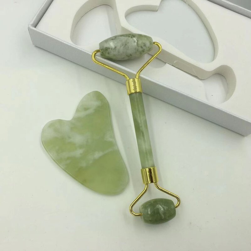 Gua Sha Roller Set Manufacturer - Anti-aging Body Skincare Facial Massage Bulk Mini Jade Roller Private Label